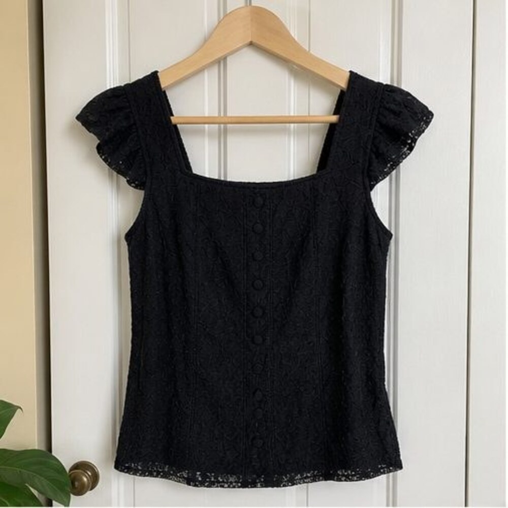 Black Puff Sleeve Top